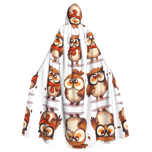 WHJWZY Halloween-Kapuzenumhang mit Eulen-Motiv, für Damen und Herren, für Partys, Abschlussbälle WHJWZY Halloween-Kapuzenumhang mit Eulen-Motiv, für Damen und Herren, für Partys, Abschlussbälle von WHJWZY