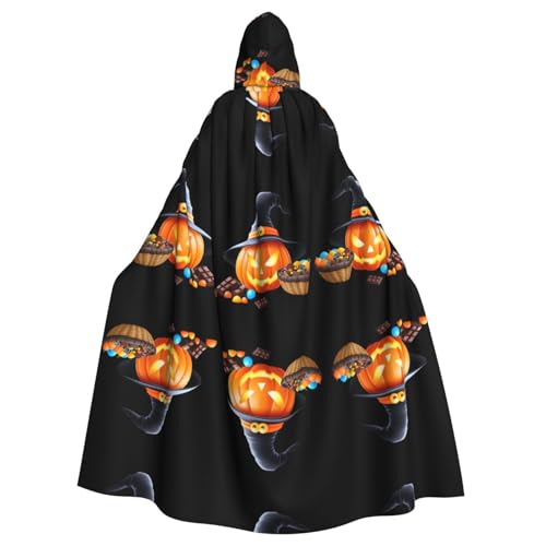WHJWZY Halloween-Kapuzenumhang mit Kürbis-Motiv, für Damen und Herren, für Partys, Abschlussbälle WHJWZY Halloween-Kapuzenumhang mit Kürbis-Motiv, für Damen und Herren, für Partys, Abschlussbälle von WHJWZY