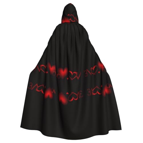 WHJWZY Halloween-Kapuzenumhang mit Liebesband für Damen und Herren, für Partys, Abschlussbälle WHJWZY Halloween-Kapuzenumhang mit Liebesband für Damen und Herren, für Partys, Abschlussbälle von WHJWZY