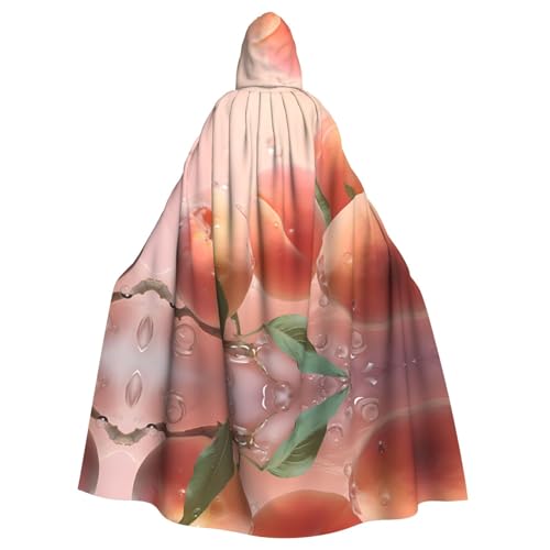 WHJWZY Halloween-Kapuzenumhang mit Pfirsich-Motiv im Wasser, für Damen und Herren, für Partys, Abschlussbälle WHJWZY Halloween-Kapuzenumhang mit Pfirsich-Motiv im Wasser, für Damen und Herren, für Partys, Abschlussbälle von WHJWZY