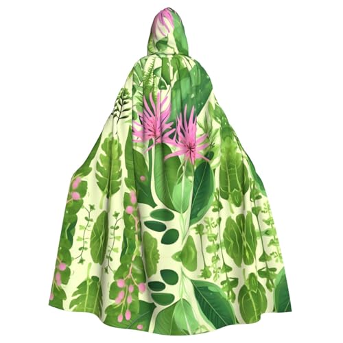 WHJWZY Halloween-Kapuzenumhang mit Pflanzenblumen, bedruckt, für Damen und Herren, für Partys, Abschlussbälle WHJWZY Halloween-Kapuzenumhang mit Pflanzenblumen, bedruckt, für Damen und Herren, für Partys, Abschlussbälle von WHJWZY