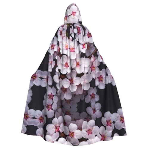 WHJWZY Halloween-Kapuzenumhang mit Pflaumenblüten-Druck, für Damen und Herren, für Partys, Abschlussbälle WHJWZY Halloween-Kapuzenumhang mit Pflaumenblüten-Druck, für Damen und Herren, für Partys, Abschlussbälle von WHJWZY