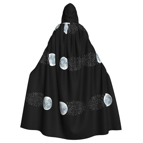 WHJWZY Halloween-Kapuzenumhang mit Sternenmond-Druck, für Damen und Herren, für Partys, Abschlussbälle WHJWZY Halloween-Kapuzenumhang mit Sternenmond-Druck, für Damen und Herren, für Partys, Abschlussbälle von WHJWZY