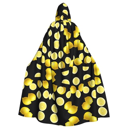 WHJWZY Halloween-Kapuzenumhang mit Zitronen-Aufdruck, für Damen und Herren, für Partys, Abschlussbälle WHJWZY Halloween-Kapuzenumhang mit Zitronen-Aufdruck, für Damen und Herren, für Partys, Abschlussbälle von WHJWZY