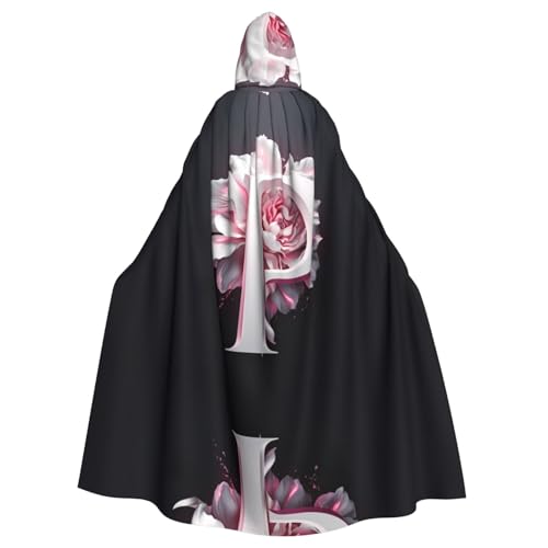 WHJWZY Halloween-Kapuzenumhang mit pinkem Buchstabe P, für Damen und Herren, für Partys, Abschlussbälle WHJWZY Halloween-Kapuzenumhang mit pinkem Buchstabe P, für Damen und Herren, für Partys, Abschlussbälle von WHJWZY