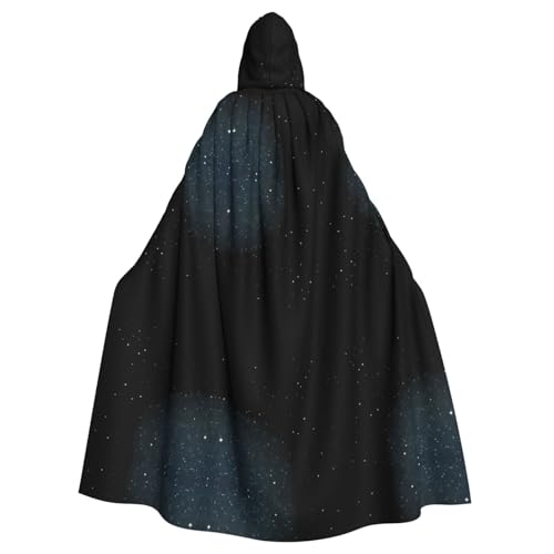 WHJWZY Halloween Umhang mit Kapuze mit kleinen Sternen bedruckt für Männer und Frauen für Party und Abschlussball WHJWZY Halloween Umhang mit Kapuze mit kleinen Sternen bedruckt für Männer und Frauen für Party und Abschlussball von WHJWZY