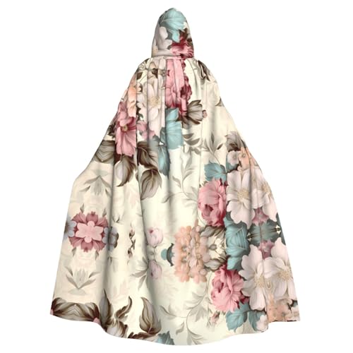 WHJWZY Kapuzenumhang mit lebendigem Blumenmuster für Damen und Herren, für Partys, Abschlussbälle WHJWZY Kapuzenumhang mit lebendigem Blumenmuster für Damen und Herren, für Partys, Abschlussbälle von WHJWZY