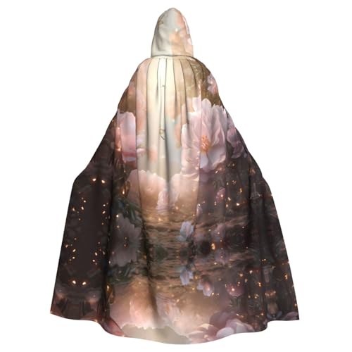 WHJWZY Pfingstrose Blumen im Traum Aldult Print Halloween Umhang mit Kapuze für Männer und Frauen verwendet für Partys Tanzen WHJWZY Pfingstrose Blumen im Traum Aldult Print Halloween Umhang mit Kapuze für Männer und Frauen verwendet für Partys Tanzen von WHJWZY