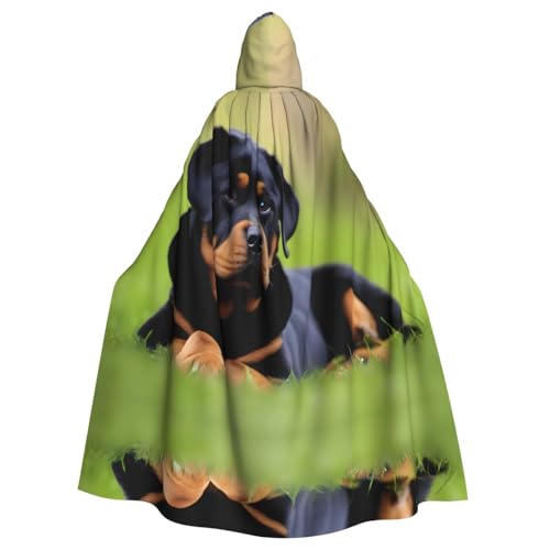 WHJWZY Rottweiler Halloween-Kapuzenumhang mit Kapuze, bedruckt, für Damen und Herren, für Partys, Abschlussbälle WHJWZY Rottweiler Halloween-Kapuzenumhang mit Kapuze, bedruckt, für Damen und Herren, für Partys, Abschlussbälle von WHJWZY