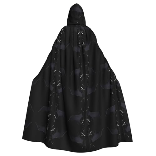 WHJWZY Timberwolves Muster Aldult Halloween Kapuzenumhang für Damen und Herren für Partys und Abschlussbälle WHJWZY Timberwolves Muster Aldult Halloween Kapuzenumhang für Damen und Herren für Partys und Abschlussbälle von WHJWZY