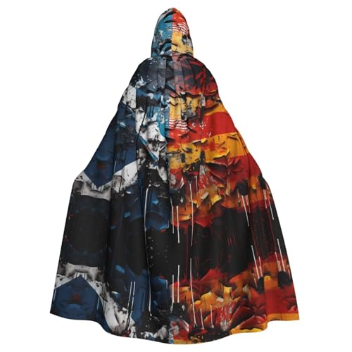 WHJWZY Umhang mit Kapuze für Damen und Herren, verschiedene Graffiti-Druck, Aldult WHJWZY Umhang mit Kapuze für Damen und Herren, verschiedene Graffiti-Druck, Aldult von WHJWZY