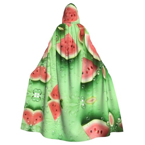 WHJWZY Viele Stücke Wassermelonen-Druck, Aldult Halloween Kapuzenumhang für Männer und Frauen, für Partys und Abschlussball WHJWZY Viele Stücke Wassermelonen-Druck, Aldult Halloween Kapuzenumhang für Männer und Frauen, für Partys und Abschlussball von WHJWZY