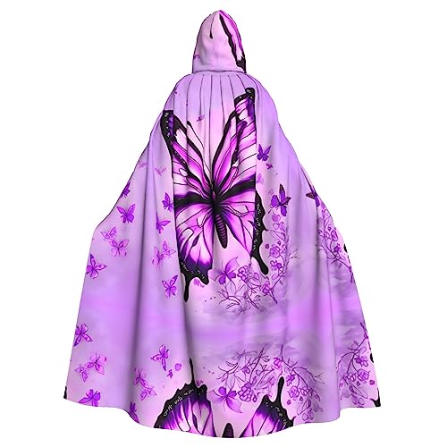 WHJWZY Violetter Schmetterlings-Umhang mit Kapuze für Damen und Herren, für Partys, Abschlussbälle WHJWZY Violetter Schmetterlings-Umhang mit Kapuze für Damen und Herren, für Partys, Abschlussbälle von WHJWZY