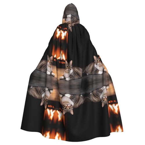 WHJWZY Warmer Kaminumhang mit Kapuze für Damen und Herren für Partys, Abschlussbälle WHJWZY Warmer Kaminumhang mit Kapuze für Damen und Herren für Partys, Abschlussbälle von WHJWZY