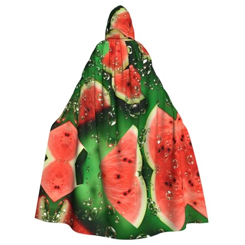 WHJWZY Wassermelonen-Umhang in Würfel geschnitten, Aldult Halloween-Kapuzenumhang für Männer und Frauen, für Partys, Abschlussbälle WHJWZY Wassermelonen-Umhang in Würfel geschnitten, Aldult Halloween-Kapuzenumhang für Männer und Frauen, für Partys, Abschlussbälle von WHJWZY