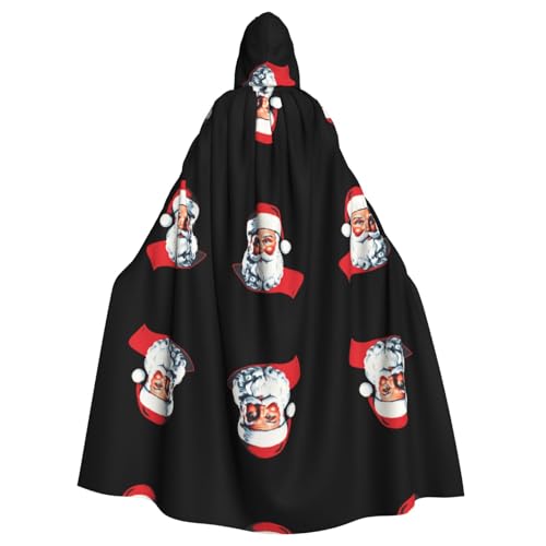 WHJWZY Weihnachtsmann, der seinen Wunsch erfüllt, Muster Aldult Halloween Kapuzenumhang für Männer und Frauen, für Partys, Abschlussbälle WHJWZY Weihnachtsmann, der seinen Wunsch erfüllt, Muster Aldult Halloween Kapuzenumhang für Männer und Frauen, für Partys, Abschlussbälle von WHJWZY