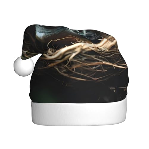 WHJWZY Weihnachtsmütze für Erwachsene, festliches Accessoire, Halloween, jährliche Zeremonien, Feiertagsfeiern, kleines Vogelnest WHJWZY Weihnachtsmütze für Erwachsene, festliches Accessoire, Halloween, jährliche Zeremonien, Feiertagsfeiern, kleines Vogelnest von WHJWZY