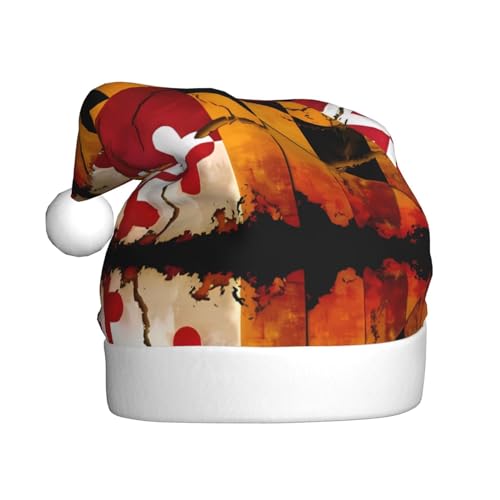 WHJWZY Weihnachtsmütze für Erwachsene – festliches Accessoire, Halloween, jährliche Zeremonien, Feiertage, Partys, Vintage-Holzflagge mit Maryland-Flagge bedruckt von WHJWZY