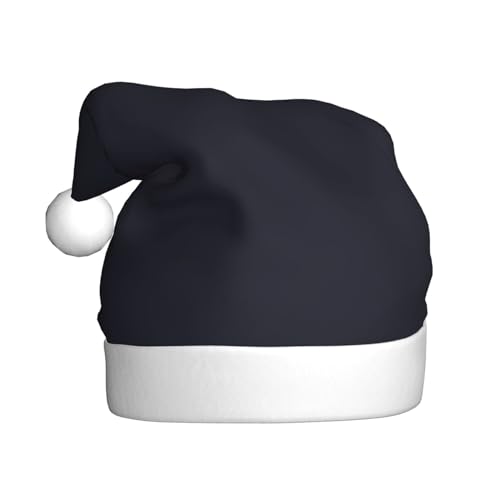 WHJWZY Weihnachtsmütze für Erwachsene – festliches Accessoire, Halloween, jährliche Zeremonien, Feiertage, Partys, einfarbig, schwarzes Bild von WHJWZY