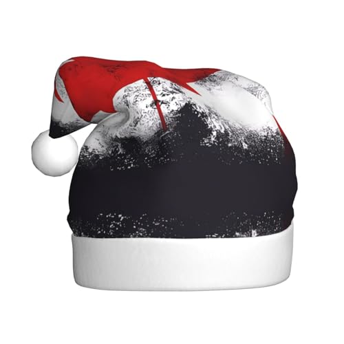 WHJWZY Weihnachtsmütze für Erwachsene – festliches Accessoire, Halloween, jährliche Zeremonien, Feiertage, Partys, kanadische Flagge von WHJWZY