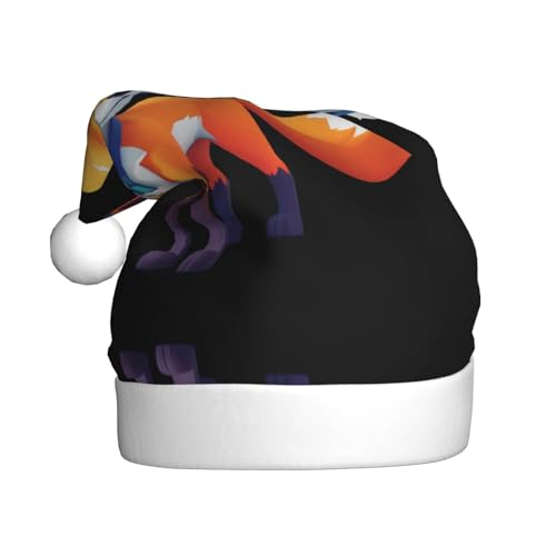 WHJWZY Weihnachtsmütze für Erwachsene – festliches Accessoire, Halloween, jährliche Zeremonien, Feiertagsfeiern, kleiner Fuchs von WHJWZY
