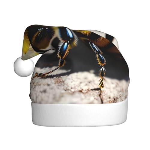 WHJWZY Weihnachtsmütze für Erwachsene – festliches Accessoire, Halloween, jährliche Zeremonien, Feiertagsfeiern, niedliche kleine Bienen-Drucke WHJWZY Weihnachtsmütze für Erwachsene – festliches Accessoire, Halloween, jährliche Zeremonien, Feiertagsfeiern, niedliche kleine Bienen-Drucke von WHJWZY