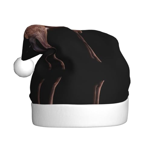 WHJWZY Weihnachtsmütze für Erwachsene – festliches Accessoire, Halloween, jährliche Zeremonien, Feiertagsfeiern, robustes Rotwild-Muster von WHJWZY