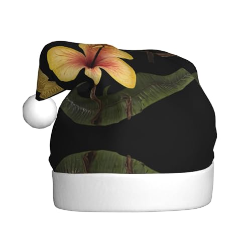 WHJWZY Weihnachtsmütze für Erwachsene – festliches Accessoire, Halloween, jährliche Zeremonien, Feiertagsfeiern, seltsame Blumenmuster von WHJWZY