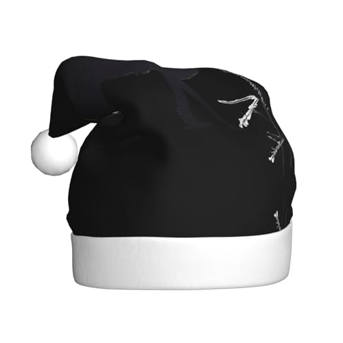 WHJWZY Weihnachtsmütze für Erwachsene – festliches Accessoire | Halloween, jährliche Zeremonien, Feiertagsfeiern, Timberwolves Muster von WHJWZY