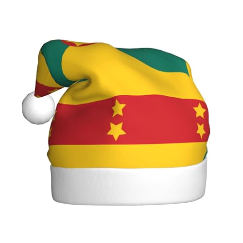 WHJWZY Weihnachtsmütze für Erwachsene – festliches Accessoire für Halloween, jährliche Zeremonien, Feiertage, Partys, Flagge von Grenada von WHJWZY