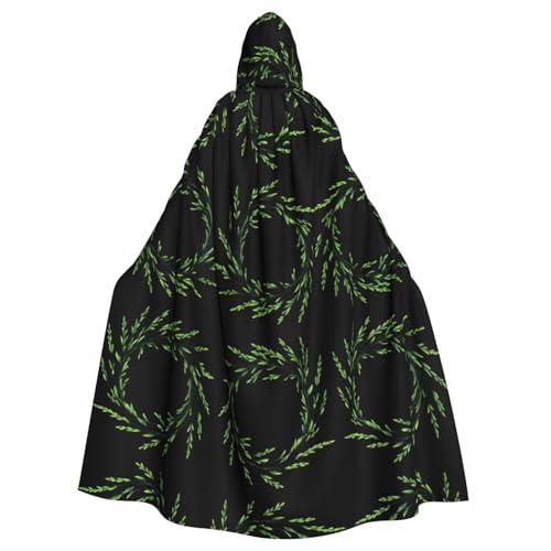 WHJWZY Willow branches and wreaths Printed aldult Halloween Hooded Cloak for men and womenused for parties prom WHJWZY Willow branches and wreaths Printed aldult Halloween Hooded Cloak for men and womenused for parties prom von WHJWZY