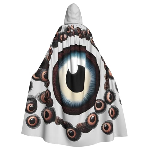 WHJYYXDE Abgerundete Augäpfel, bedruckter Halloween-Kapuzenumhang, geeignet für Cosplay-Kostüme, Weihnachtsfeiern WHJYYXDE Abgerundete Augäpfel, bedruckter Halloween-Kapuzenumhang, geeignet für Cosplay-Kostüme, Weihnachtsfeiern von WHJYYXDE