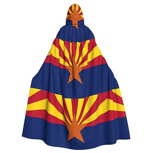 WHJYYXDE Arizona-Flagge, bedruckter Halloween-Kapuzenumhang, geeignet für Cosplay-Kostüme, Weihnachtsfeiern von WHJYYXDE