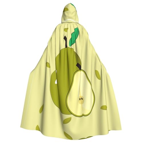 WHJYYXDE Cartoon-Birnen-bedruckter Halloween-Kapuzenumhang, geeignet für Cosplay-Kostüme, Weihnachtsfeiern WHJYYXDE Cartoon-Birnen-bedruckter Halloween-Kapuzenumhang, geeignet für Cosplay-Kostüme, Weihnachtsfeiern von WHJYYXDE
