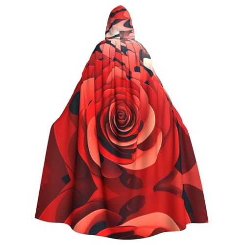 WHJYYXDE Cartoon-Umhang mit roter Blume, Spiraldruck, Halloween-Kapuzenumhang, geeignet für Cosplay-Kostüme, Weihnachtsfeiern WHJYYXDE Cartoon-Umhang mit roter Blume, Spiraldruck, Halloween-Kapuzenumhang, geeignet für Cosplay-Kostüme, Weihnachtsfeiern von WHJYYXDE