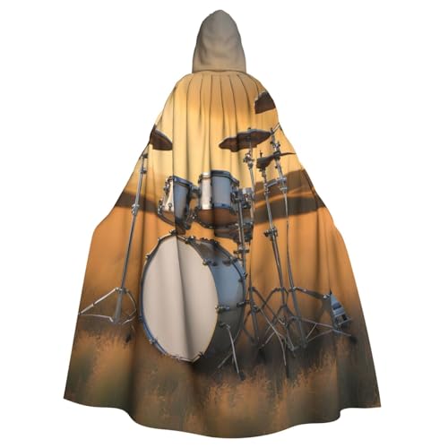 WHJYYXDE Halloween-Kapuzenumhang mit Musiktrommel im Feld, geeignet für Cosplay-Kostüme, Weihnachtsfeiern WHJYYXDE Halloween-Kapuzenumhang mit Musiktrommel im Feld, geeignet für Cosplay-Kostüme, Weihnachtsfeiern von WHJYYXDE