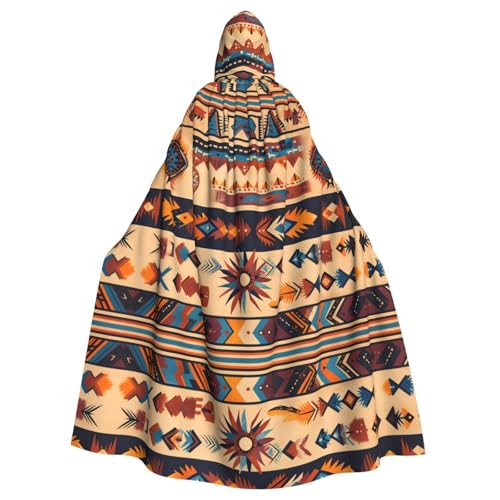 WHJYYXDE Indianer-Muster, bedruckter Halloween-Kapuzenumhang, geeignet für Cosplay-Kostüme, Weihnachtsfeiern WHJYYXDE Indianer-Muster, bedruckter Halloween-Kapuzenumhang, geeignet für Cosplay-Kostüme, Weihnachtsfeiern von WHJYYXDE