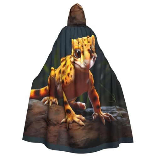 WHJYYXDE Leoparden-kleiner Gecko, bedruckter Halloween-Kapuzenumhang, geeignet für Cosplay-Kostüme, Weihnachtsfeiern WHJYYXDE Leoparden-kleiner Gecko, bedruckter Halloween-Kapuzenumhang, geeignet für Cosplay-Kostüme, Weihnachtsfeiern von WHJYYXDE