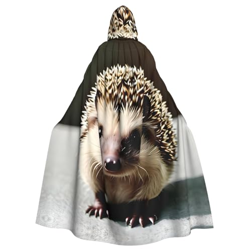 WHJYYXDE Niedlicher Igel-Druck, Halloween-Kapuzenumhang, geeignet für Cosplay-Kostüme, Weihnachtsfeiern WHJYYXDE Niedlicher Igel-Druck, Halloween-Kapuzenumhang, geeignet für Cosplay-Kostüme, Weihnachtsfeiern von WHJYYXDE