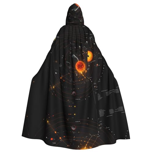 WHJYYXDE Sonnensystem bedruckter Halloween-Kapuzenumhang mit Kapuze, geeignet für Cosplay-Kostüme, Weihnachtsfeiern WHJYYXDE Sonnensystem bedruckter Halloween-Kapuzenumhang mit Kapuze, geeignet für Cosplay-Kostüme, Weihnachtsfeiern von WHJYYXDE