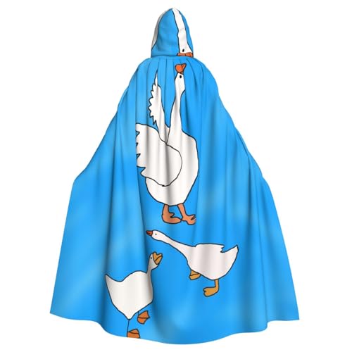 WHJYYXDE Weißes Gänsehaus, bedruckter Halloween-Kapuzenumhang, geeignet für Cosplay-Kostüme, Weihnachtsfeiern WHJYYXDE Weißes Gänsehaus, bedruckter Halloween-Kapuzenumhang, geeignet für Cosplay-Kostüme, Weihnachtsfeiern von WHJYYXDE