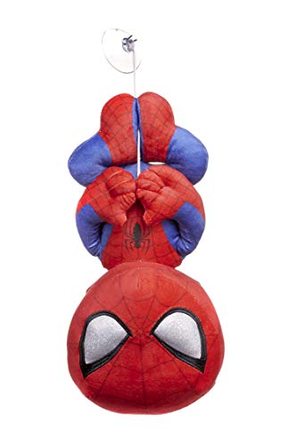 Marvel Spiderman Plüschtiere, 5 verschiedene Posen, 30 cm (12 Zoll), offiziell lizenziert (Spiderman Mund unten mit Saugnapf) von WHL