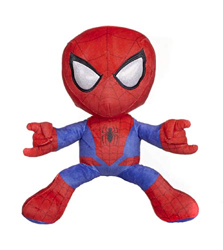Marvel Spiderman Plüschtiere, 5 verschiedene Posen, 30 cm (12 Zoll), offizielles Lizenzprodukt (Spiderman Lanza Red Spinnennetz) von WHL