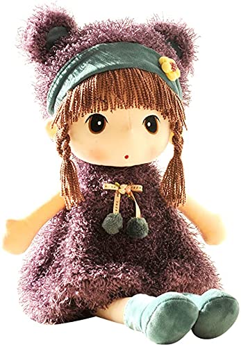 WHMhome 45CM Weiche Stoffpuppe, Stoffpuppe babypuppe Püppchen mit Haar, Schöne Puppe Stoffpuppe Plüsch Stofftier Spielzeug Cartoon Deko Toy Geschenk Gift für Kinder Baby Mädchen,A von WHMhome