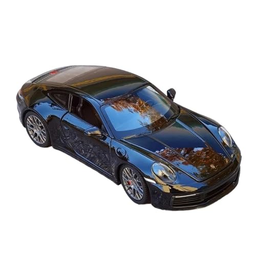 1:24 Für Porsche 911 Carrera 4S Legierungsautomodelle Maßstabmodellbausätze Zu Öffnende Türen Fahrzeugdekorative Souvenirs(Black) von WHYMIRRJ