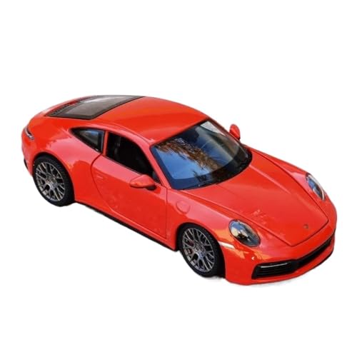 1:24 Für Porsche 911 Carrera 4S Legierungsautomodelle Maßstabmodellbausätze Zu Öffnende Türen Fahrzeugdekorative Souvenirs(Red) von WHYMIRRJ