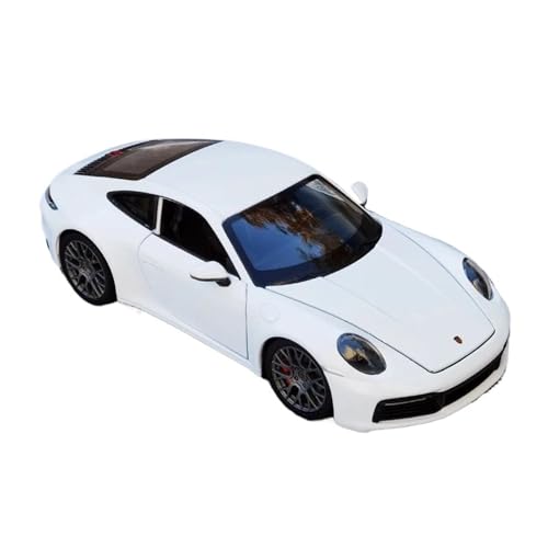 1:24 Für Porsche 911 Carrera 4S Legierungsautomodelle Maßstabmodellbausätze Zu Öffnende Türen Fahrzeugdekorative Souvenirs(White) von WHYMIRRJ