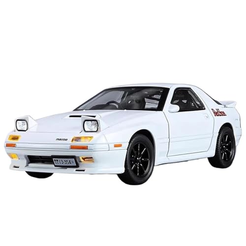 Diecast 1:24 für Mazda RX7 Supercar Maßstab Legierung Modellauto Druckguss Metall Fahrzeugsammlung Display Ornamente vorgefertigte Fahrzeuge Modell (weiß) von WHYMIRRJ