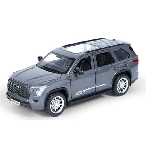 WHYMIRRJ 1/24 Für Toyota Sequoia SUV Legierung Automodelle Maßstabmodellbausätze Öffnende Türen Fahrzeug Dekorative Souvenirs(Silver) von WHYMIRRJ