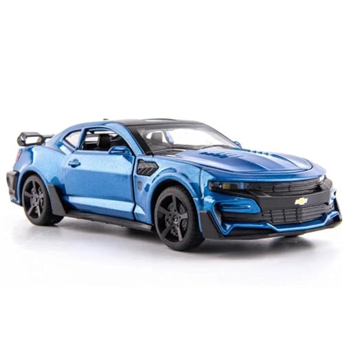 WHYMIRRJ 1/32 Für Chevrolet Camaro Legierung Automodelle Maßstab Fahrzeug Modell Kits Display Souvenirs Sammlung Ornamente(Blue) von WHYMIRRJ